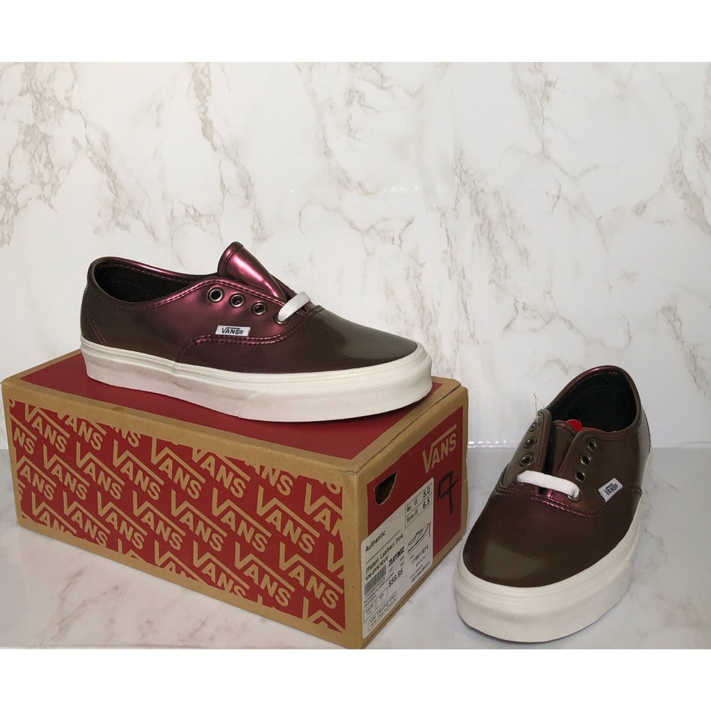 Vans Holographic Patent Leather Pink NWT Size 6.5